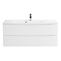 Тумба под раковину BelBagno Marino 110 MARINO-1100-2C-SO-BL-P подвесная Bianco Lucido