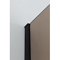 Душевая перегородка Cezares Liberta 120 LIBERTA-L-1-120-BR-NERO Черный матовый