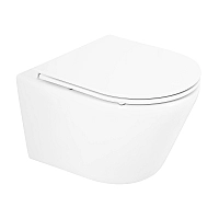 Унитаз BelBagno Tre BB8001CHR/SC подвесной с сиденьем Микролифт