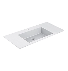 Раковина Vincea VCB-13100W из искусственного камня белый