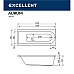 Акриловая ванна EXCELLENT Aurum 150x70 белая