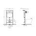 Комплект унитаза Cezares Stylus CZR-513-TH-R/CZR2316SC с инсталляцией BelBagno BB026/BB051CR с сиденьем Микролифт и клавишей смыва Хром