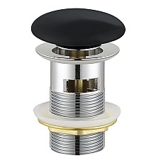 Донный клапан Cezares Czr CZR-SAT7-NERO click-clack Черный