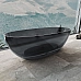 Ванна прозрачная Vincea VBT-6T01B 1700x750x550 черный