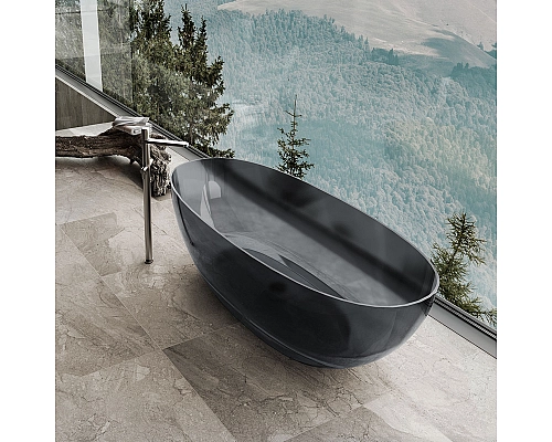 Ванна прозрачная Vincea VBT-6T01B 1700x750x550 черный
