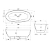 Ванна прозрачная Vincea VBT-6T01B 1700x750x550 черный