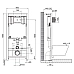Комплект унитаза с инсталляцией BelBagno Onda BB066CHR/BB870SC/BB002-80/BB005-PR-CHROME с сиденьем Микролифт и клавишей смыва Хром глянцевый