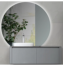 Комплект мебели для ванной Black&White Universe U915.1200 L 120 L 9151200L подвесной Glossy light grey