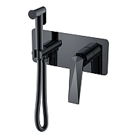Гигиеническая лейка со смесителем Boheme Venturo Shine Gun Metall