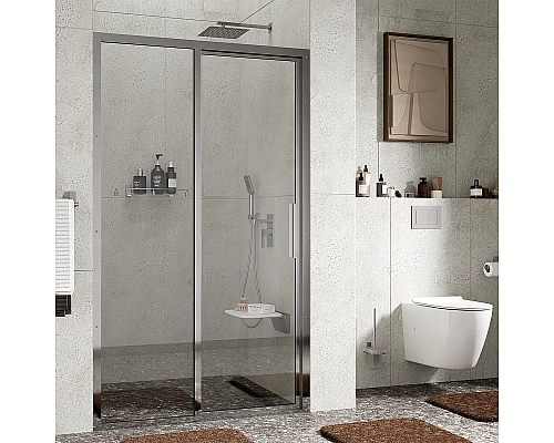 Душевая дверь WasserKRAFT Lopau 120 32S05L профиль Хром стекло прозрачное Душевая дверь WasserKRAFT Lopau 120 32S05L профиль Хром стекло прозрачное