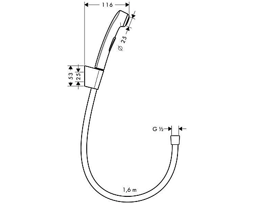 Гигиенический душ Hansgrohe 32128000