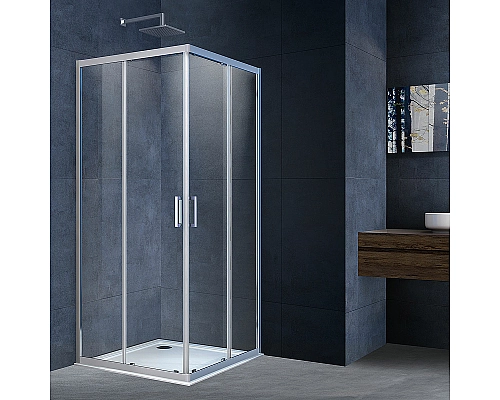 Душевой уголок Vincea Alpha 80x80 VSS-3AL800CL профиль Хром стекло прозрачное