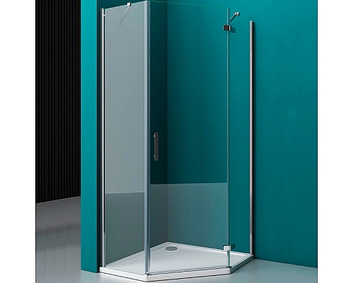 Душевой уголок BelBagno Kraft 100х100 KRAFT-P-1-100-C-Cr-R профиль Хром стекло прозрачное