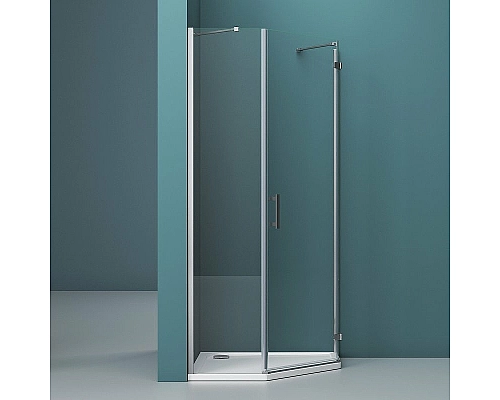 Душевой уголок BelBagno Kraft 100х100 KRAFT-P-1-100-C-Cr-R профиль Хром стекло прозрачное