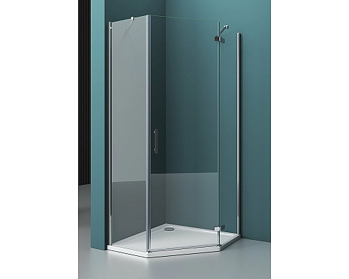Душевой уголок BelBagno Kraft 100х100 KRAFT-P-1-100-C-Cr-R профиль Хром стекло прозрачное