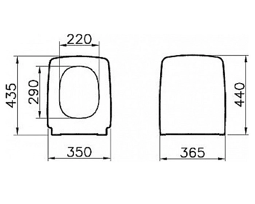 Крышка-сиденье для унитаза VitrA Seat 90-003-009 микролифт