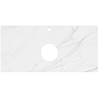 Столешница под раковину Kerama Marazzi Plaza Classic Neo Монте тиберио 100 PL1.SG507120R\100 Белый мрамор