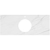 Столешница под раковину Kerama Marazzi Plaza Classic Neo Монте тиберио 120 PL5.SG507120R\120 Белый мрамор