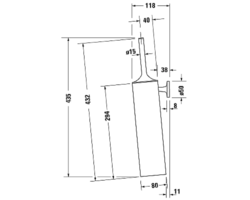 Ершик для унитаза Duravit Starck T 0099464600 Черный матовый