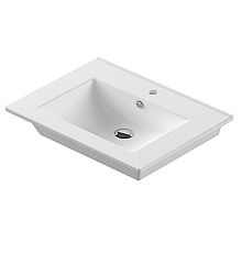 Раковина Sanita Luxe Quadro 75 WB.FN/Quadro/75-C/WHT.G/S1 Белая