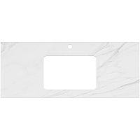 Столешница под раковину Kerama Marazzi Plaza Classic Neo Монте тиберио 120 PL3.SG507120R\120 Белый мрамор