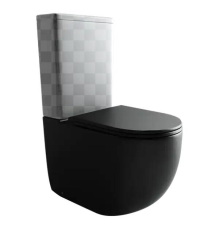 Напольная чаша унитаза Ceramica Nova METROPOL Rimless черная матовая