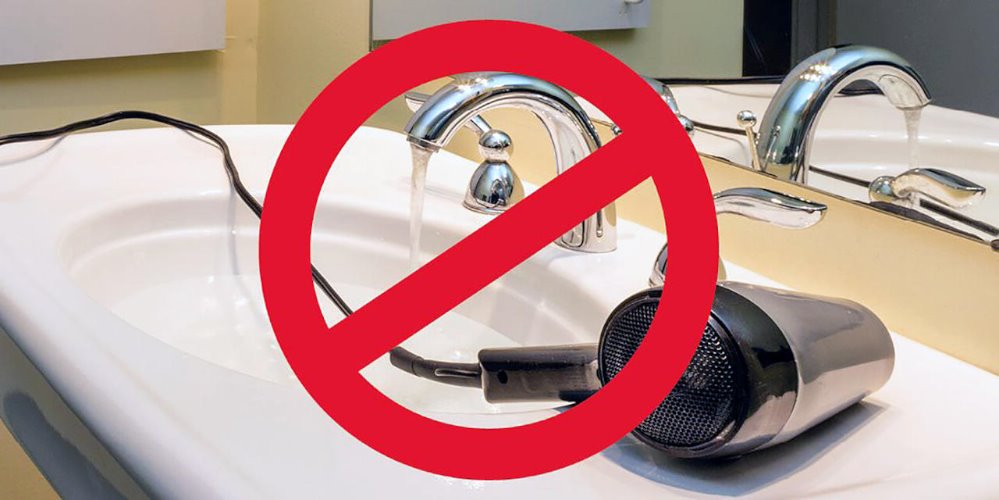 Правила безопасности при использовании электроприборов в ванной