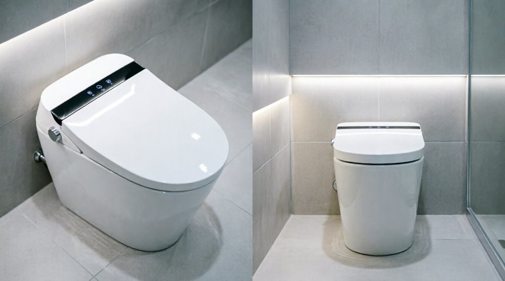Электронный унитаз с функцией биде и пультом управления