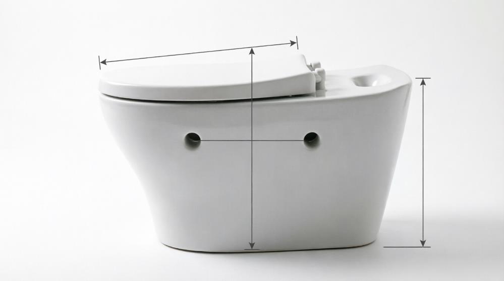 Замеры унитаза для подбора сиденья с микролифтом