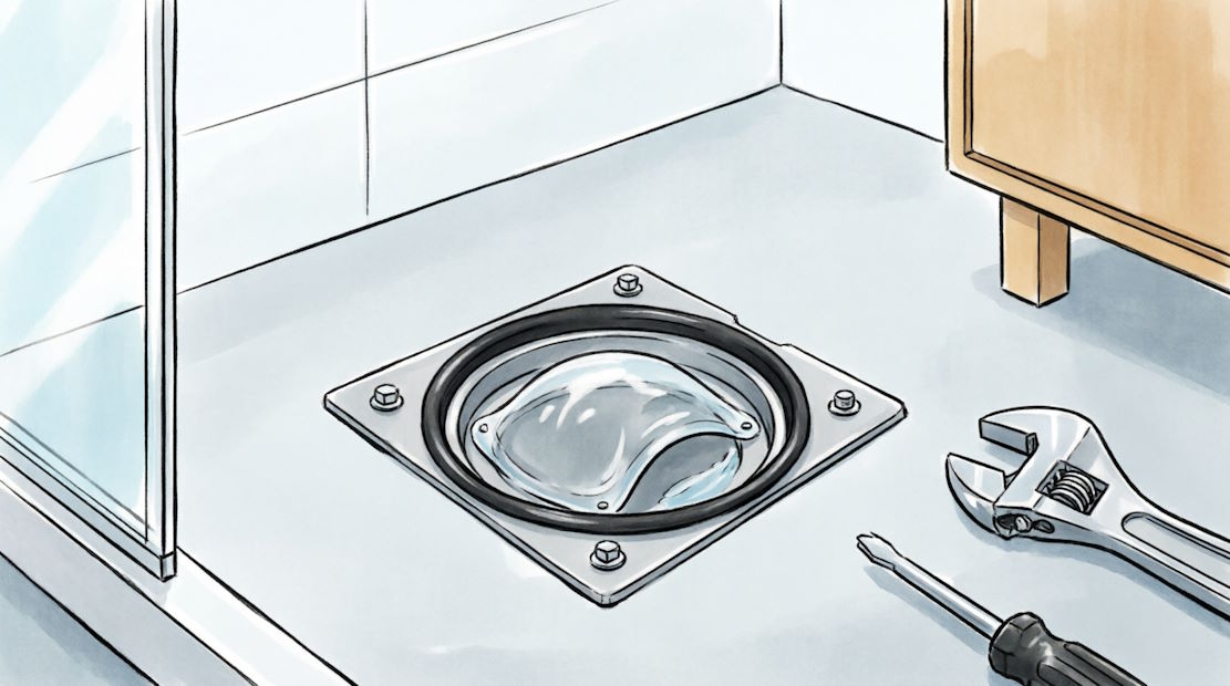 Плесень в душевой кабине и неправильный уклон поддона